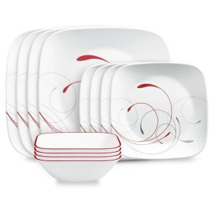Corelle® Square Splendor 12-piece Dinnerware Set. Service for 4